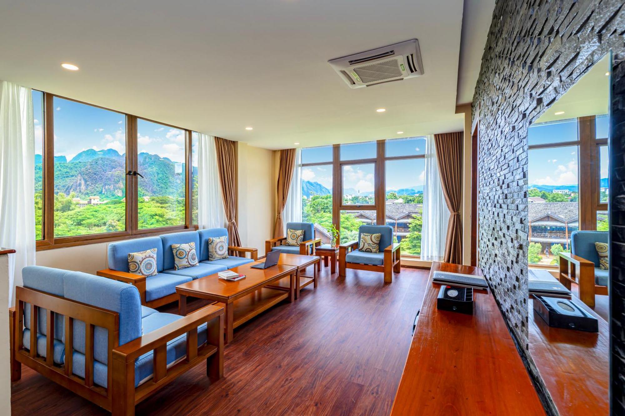 Lisha Garden Resort Hotel Vang Vieng Exterior photo